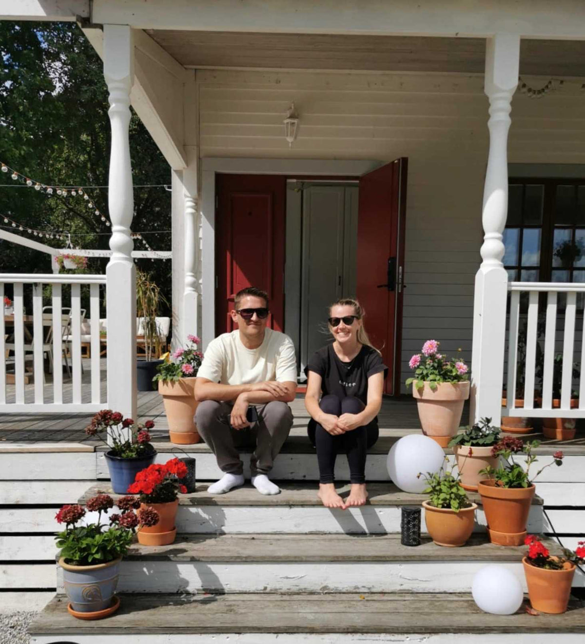 Född på vår getgård i Sverige